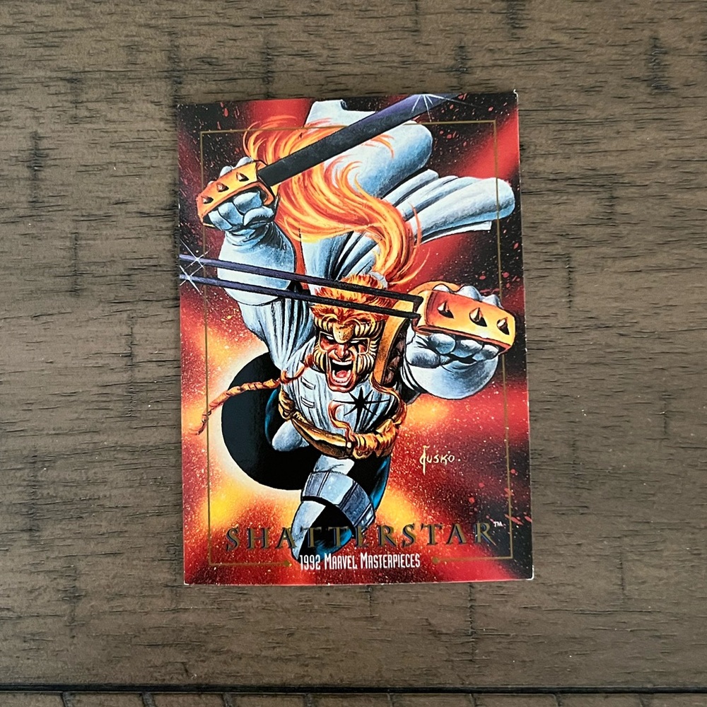 1992 SkyBox Marvel Masterpieces Shatterstar #74 Trading Card